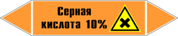 Маркировка трубопровода "серная кислота 10%" (k30, пленка, 126х26 мм)" - Маркировка трубопроводов - Маркировки трубопроводов "КИСЛОТА" - Магазин охраны труда ohranatruda-shop.ru